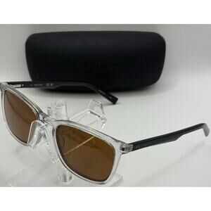 Nautica N8171 909 Clear Frame Brown Lens Sunglasses 55mm w/ Original Case